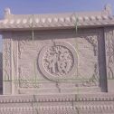 黑河 芝麻白花岗岩屏风，照壁，影壁