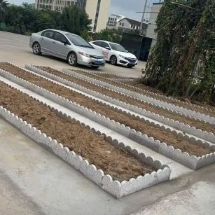 黑河 花边石、花围石、花园石安装效果