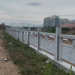 黑河 石材河道栏杆