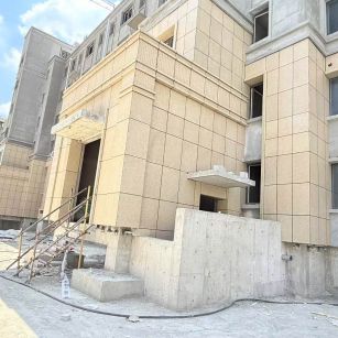 黑河 黄金麻干挂，工地实拍