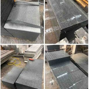 黑河 芝麻黑地铺石材