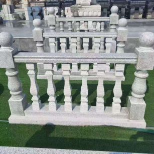 黑河 别墅石材栏杆特写