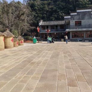 黑河仿古石铺装效果