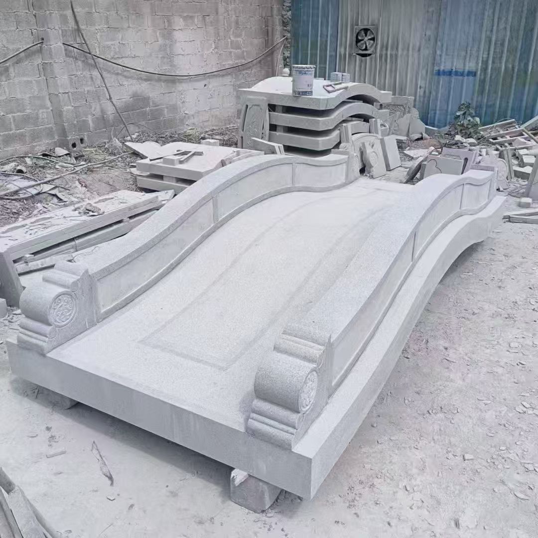 黑河 芝麻灰花岗岩园林景观 小石桥