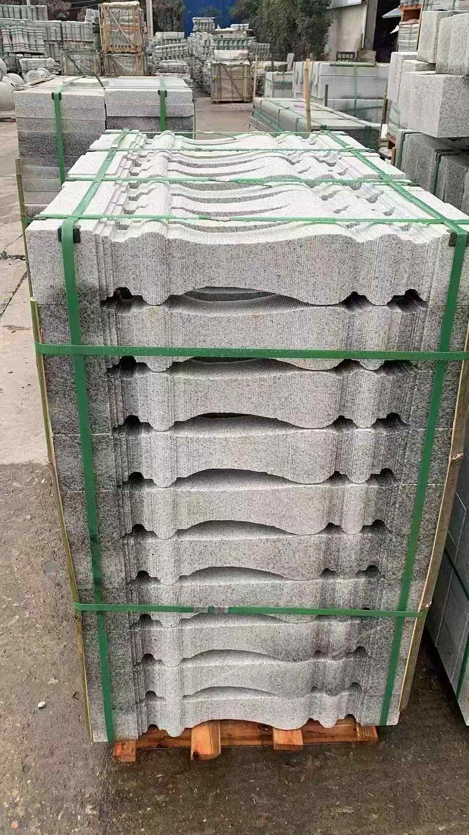 黑河 芝麻白方形拉丝面，栏杆花瓶柱