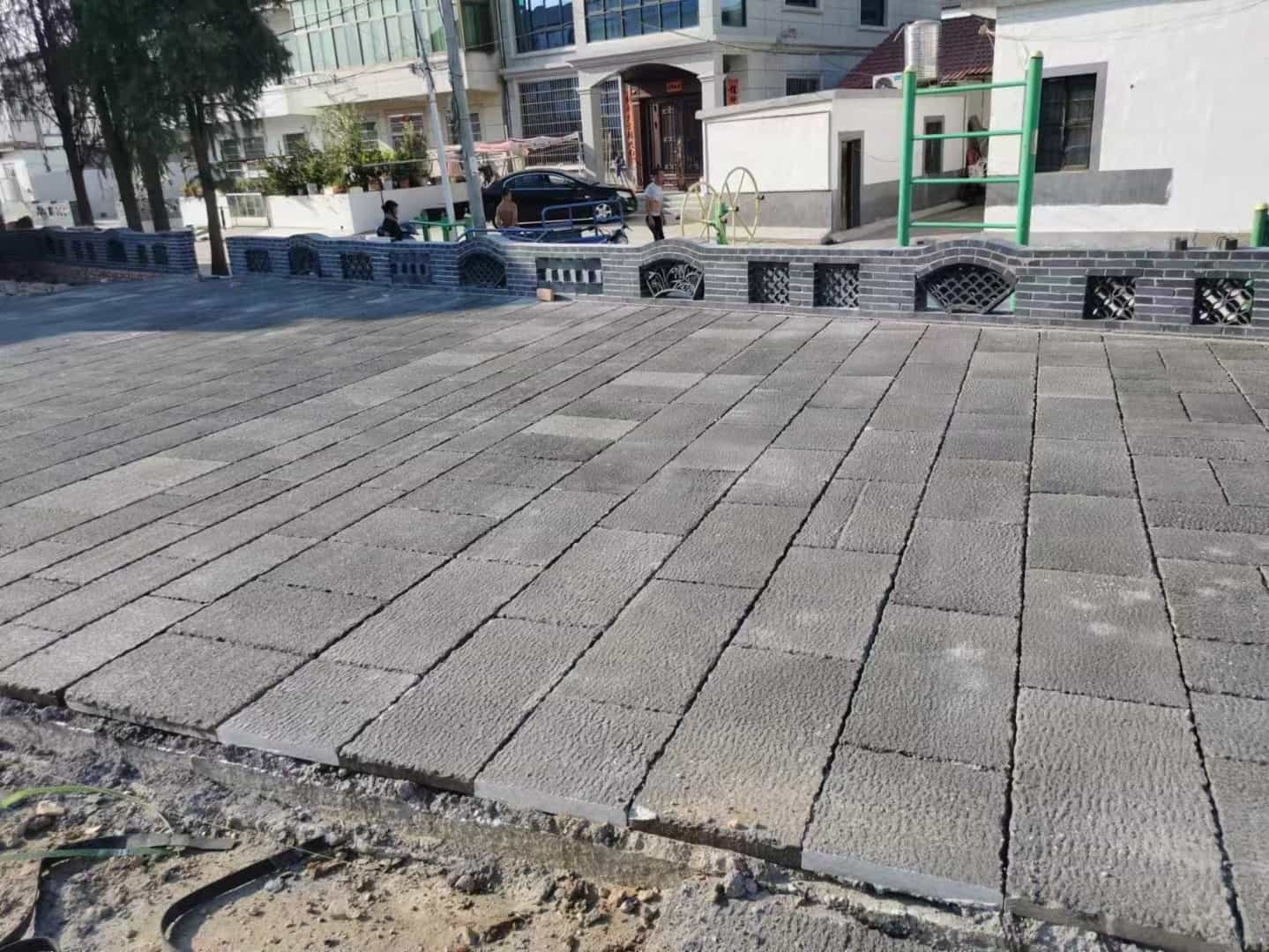 黑河仿古石铺装效果