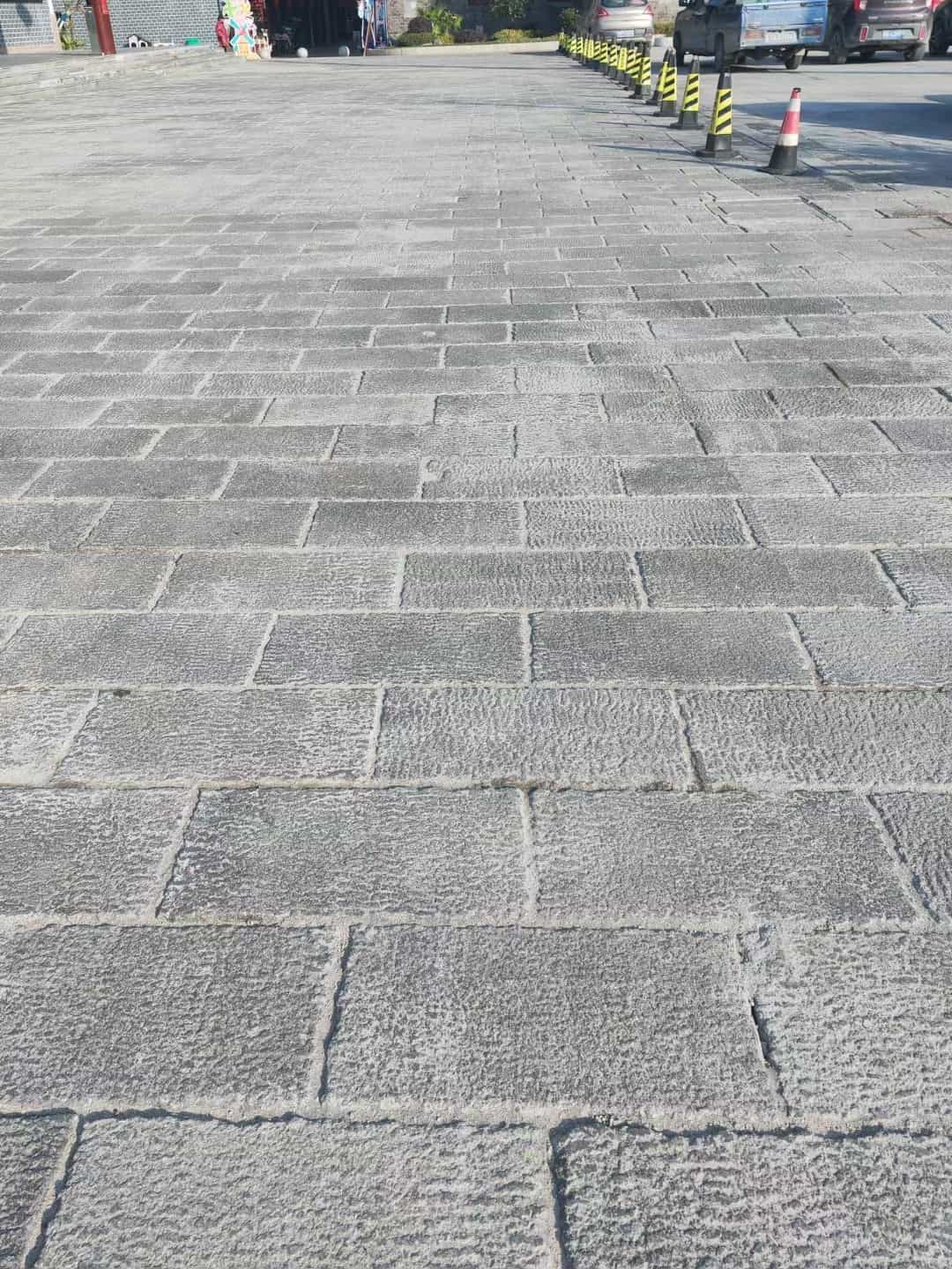 黑河仿古石铺装效果