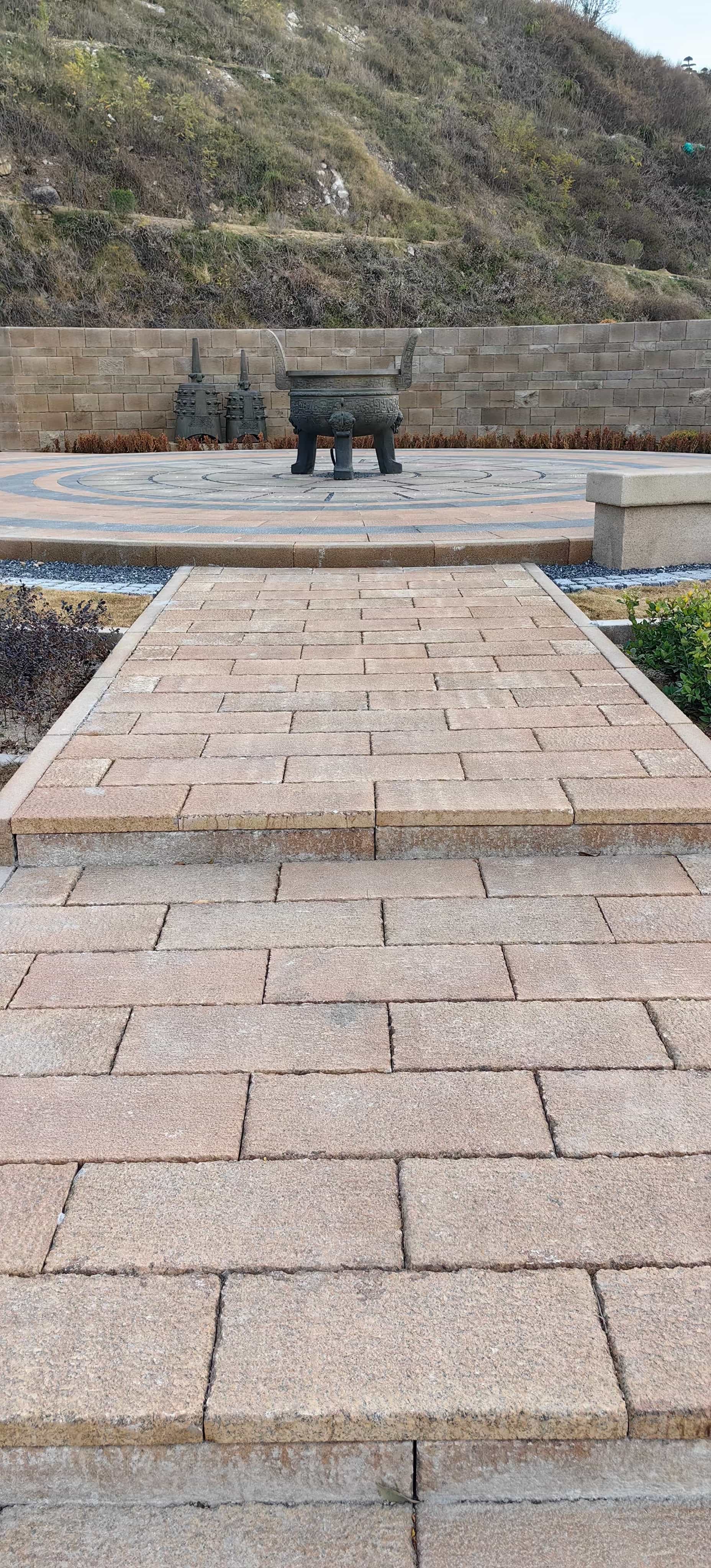 黑河仿古石铺装效果