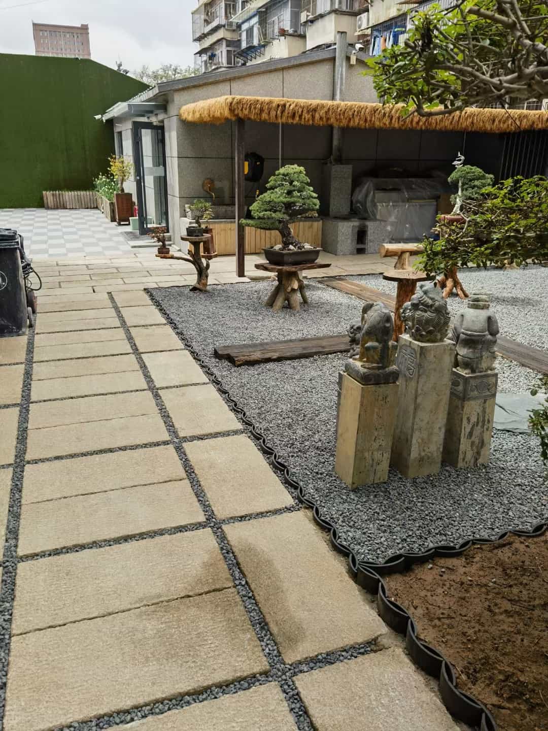 黑河仿古石铺装效果