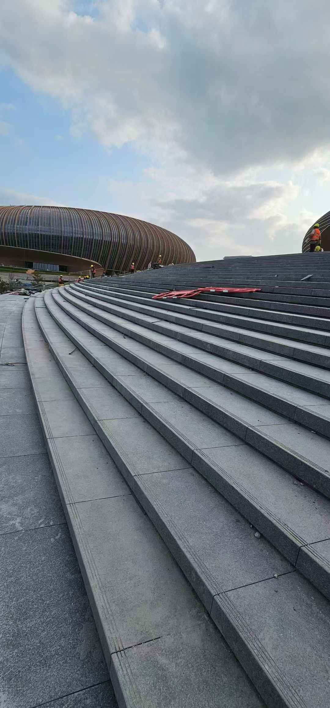 黑河 弧形整石台阶铺装效果图