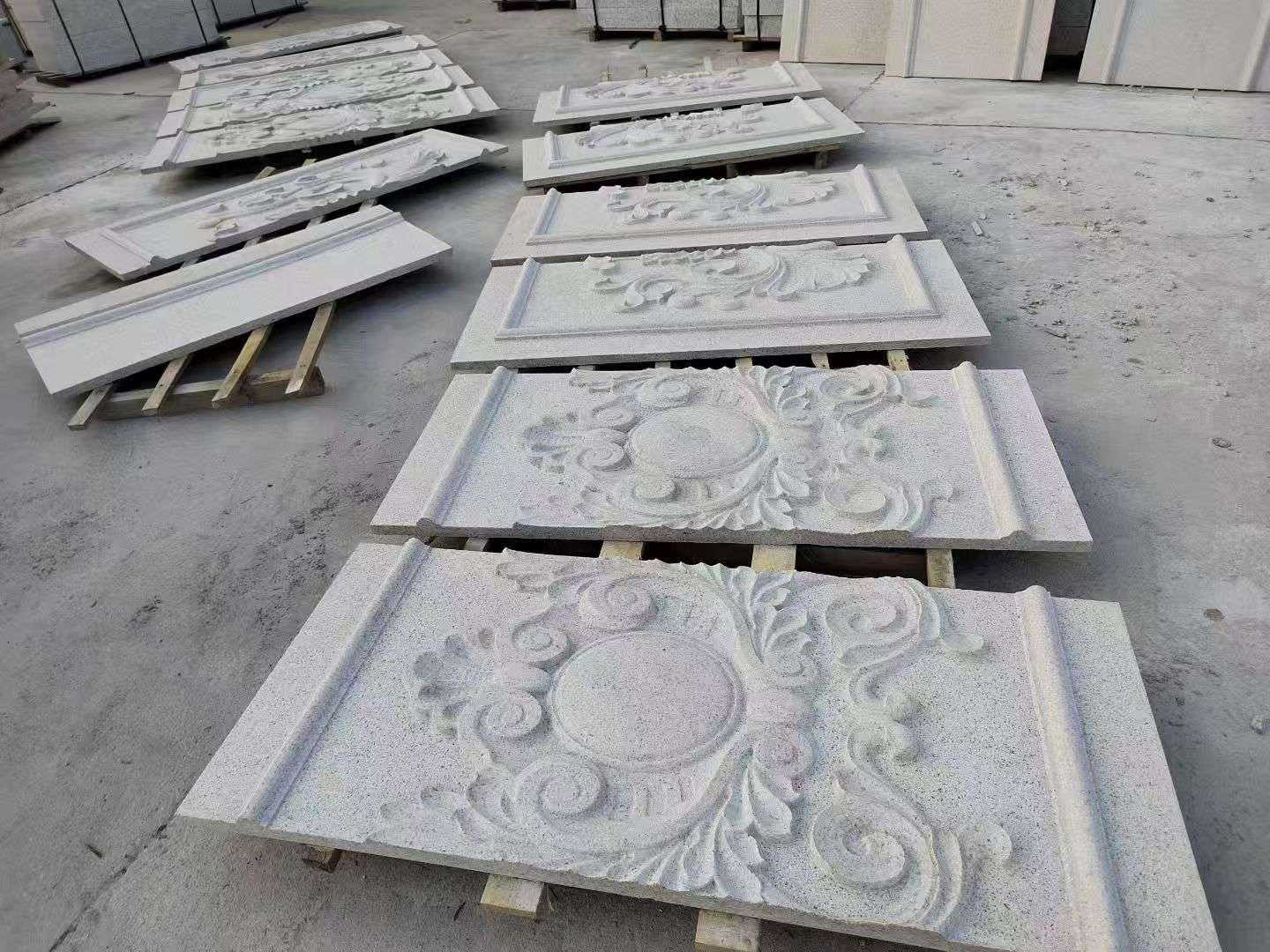 黑河 芝麻白干挂雕花板